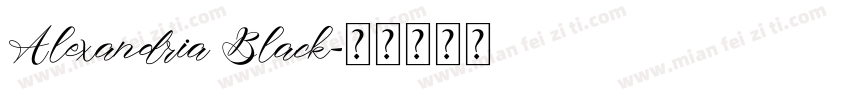 Alexandria Black字体转换